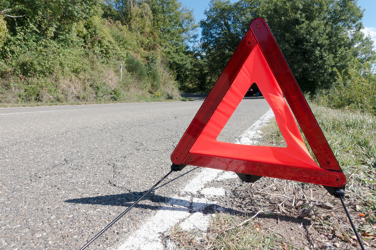 Pannendreieck richtig aufstellen